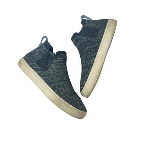 Rothy's The Chelsea Knitted Ankle Sneaker Boots‎ Graphite Melange Gray Size 9 - Picture 1 of 13